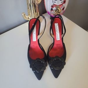 Christian LaCroix Vintage Slingback Heels, GUC, Size 38